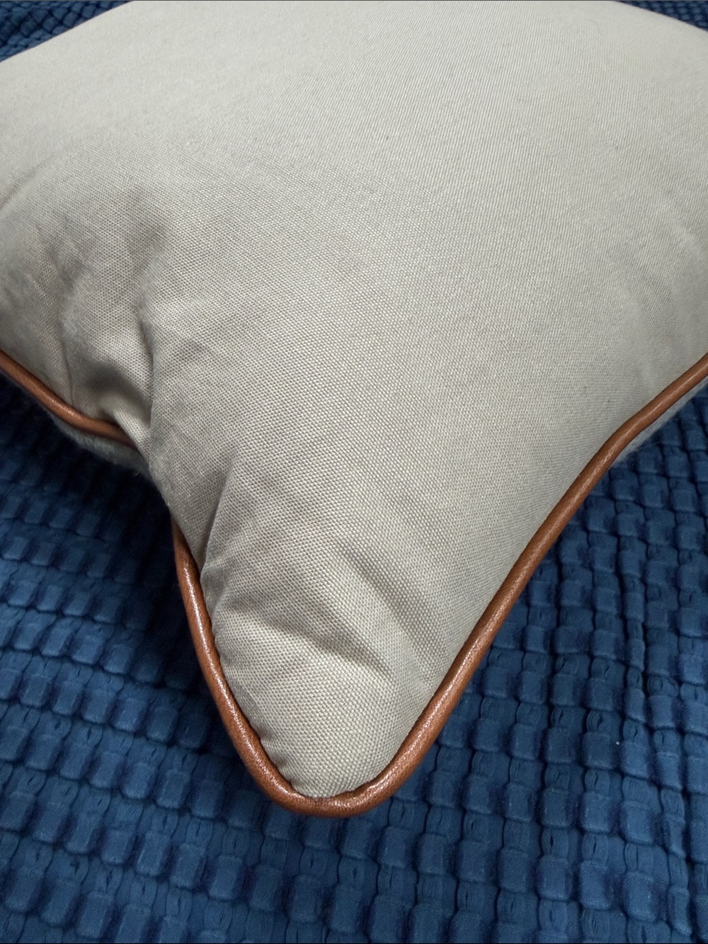 Cottagecore Pheasant Embroidered Cabincore Pillow Decor Gray Brown - Picture 11 of 13